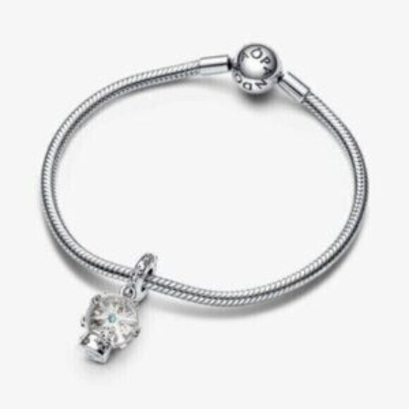 PANDORA Snowflake Snow Globe Dangle Charm - Picture 3 of 3